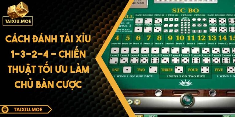 Cách đánh Tài Xỉu 1-3-2-4 - Chiến thuật tối ưu làm chủ bàn cược 2 cách đánh Tài Xỉu 1-3-2-4