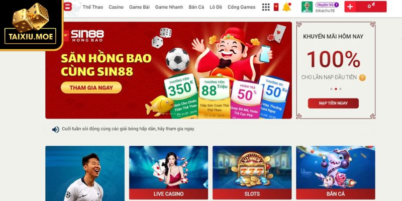 Khái quát đôi nét về sân chơi Tài Xỉu SIN88
