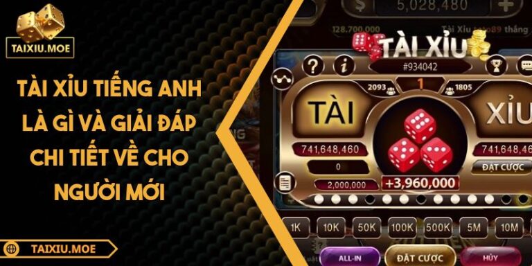 Tài Xỉu Tiếng Anh Là Gì Và Giải Đáp Chi Tiết Về Cho Người Mới 4 tài xỉu tiếng anh là gì